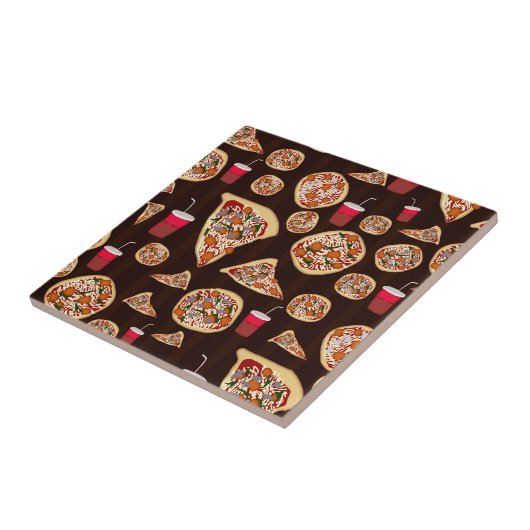 Pizza-Muster Fliese (Seite)