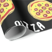 Pizza-Muster Geschenkpapier (Rolleneckpunkt)