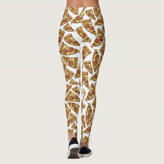 Pizza-Muster-Leggings Leggings (Rückseite)