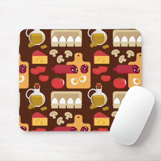 Pizza-Muster Mousepad (Mit Mouse)