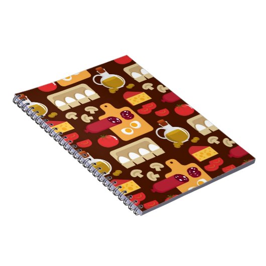 Pizza-Muster Notizblock (Rechte Seite)