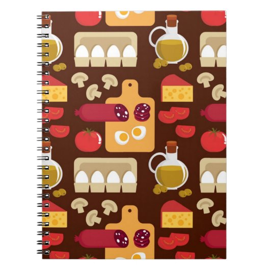 Pizza-Muster Notizblock (Vorderseite)