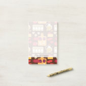 Pizza-Muster Post-it Klebezettel (Auf Schreibtisch)