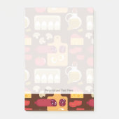 Pizza-Muster Post-it Klebezettel (Vorderseite)