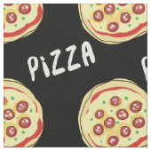 Pizza-Muster Stoff (Nahaufnahme)