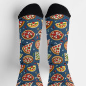 Pizza-Muster Unisex-Crew-Socke Socken (Oben)