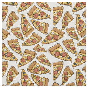 Pizza-Mustergewebe Stoff