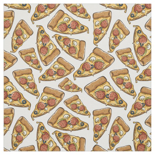 Pizza-Mustergewebe Stoff (Muster)