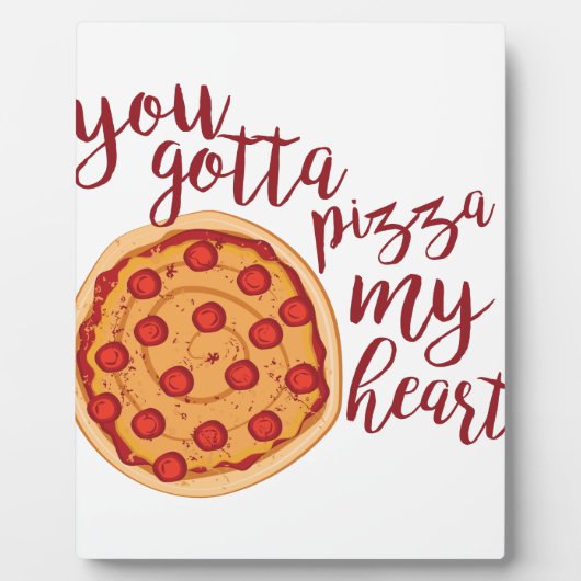 Pizza My Heart Fotoplatte (Vorderseite)