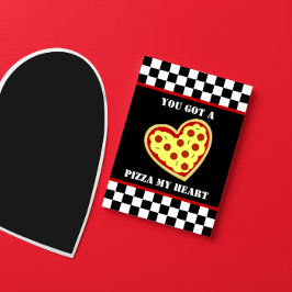 Pizza My Heart Zuhause Slice Valentinstag Feiertagskarte