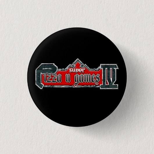 Pizza N' Games Mini-Button Button (Vorderseite)