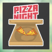 Pizza Nacht Fensteraufkleber (Blatt 3)
