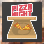 Pizza Nacht Fensteraufkleber (Blatt 2)