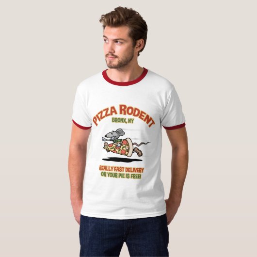Pizza-Nagetier T-Shirt (Vorne ganz)