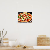 Pizza nah-up Fotografie Poster (Küche)