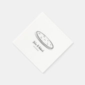 Pizza Napkin Serviette (Ecke)
