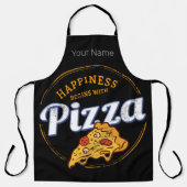 Pizza Neapolitan Retro Snack Vintager Käse Design Schürze (Vorderseite)