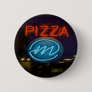 Pizza Neon Sign Button