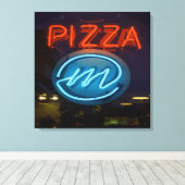 Pizza Neon Sign Leinwanddruck (Insitu (Holzboden))