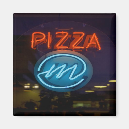 Pizza Neon Sign Magnet (Vorne)