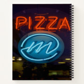 Pizza Neon Sign Notizblock (Rückseite)