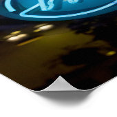 Pizza Neon Sign Poster (Ecke)