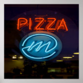 Pizza Neon Sign Poster (Vorne)