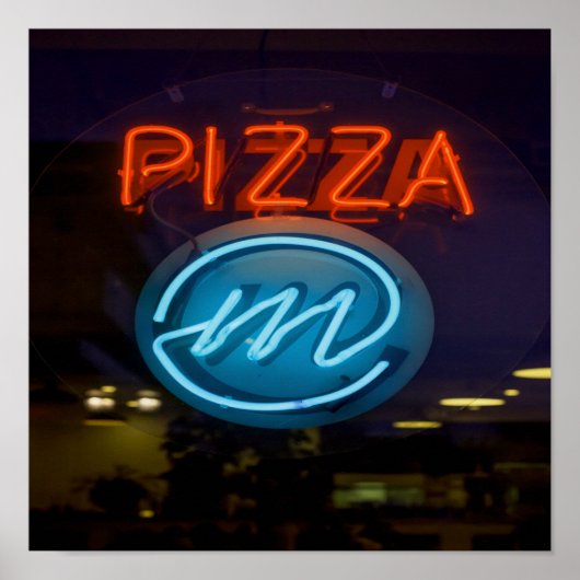 Pizza Neon Sign Poster (Vorne)