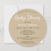 Pizza Neutral Slice Slice Baby Dusche Einladung (Rückseite)