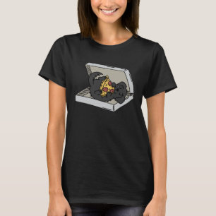 Pizza Newfundland Dog T-Shirt