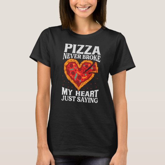 Pizza Nie mein Herz zerbrochen nur Sprichwort - Va T-Shirt (Vorderseite)