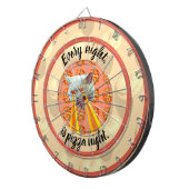 Pizza Night Cat Dart Board Dartscheibe (Vorderseite rechts)