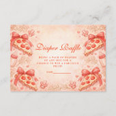 Pizza Night Diapper Raffle Begleitkarte (Vorderseite)
