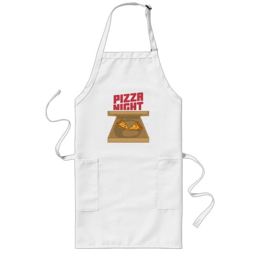 Pizza Night Lange Schürze (Vorne)