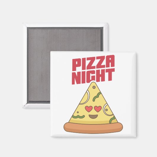 Pizza Night Magnet (Vorderseite/Rückseite)