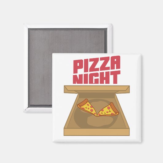 Pizza Night Magnet (Vorderseite/Rückseite)