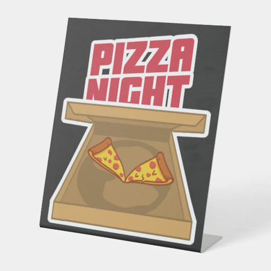 Pizza Night Sockelschild (Vorderseite)