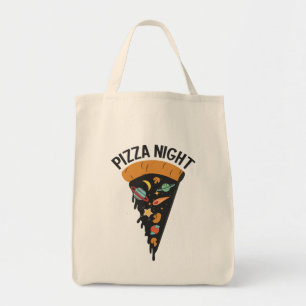 Pizza Night Space Tragetasche