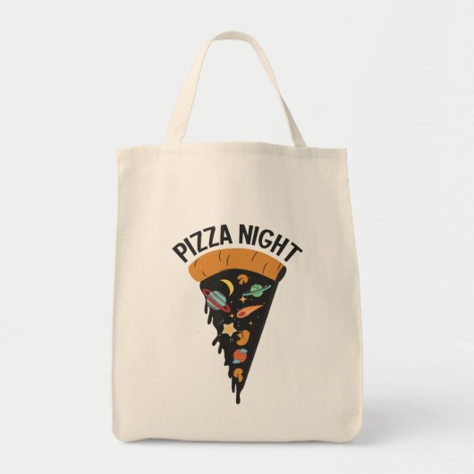 Pizza Night Space Tragetasche (Vorne)