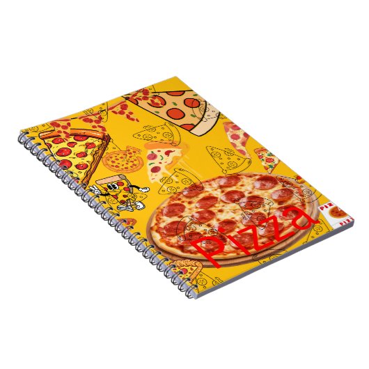 Pizza-Notebook Notizblock (Rechte Seite)