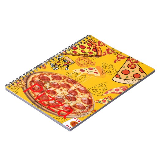 Pizza-Notebook Notizblock (Linke Seite)