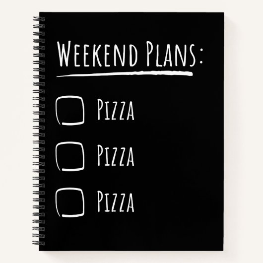 Pizza Notizblock (Vorderseite)