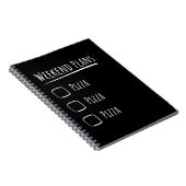 Pizza Notizblock (Rechte Seite)