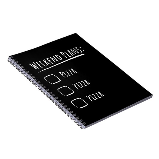 Pizza Notizblock (Rechte Seite)