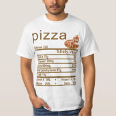 Pizza Nutrition Facts Label T-Shirt (Vorderseite)