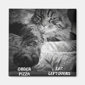 PIZZA ODER LEFTOVER? MAGNET (Vorne)