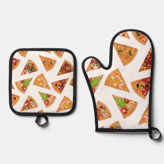Pizza   ofenhandschuh & Topflappen-Set (Vorderseite)