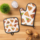 Pizza   ofenhandschuh & Topflappen-Set (Oben Unten)