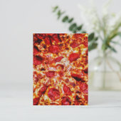 Pizza Painting Postkarte (Stehend Vorderseite)