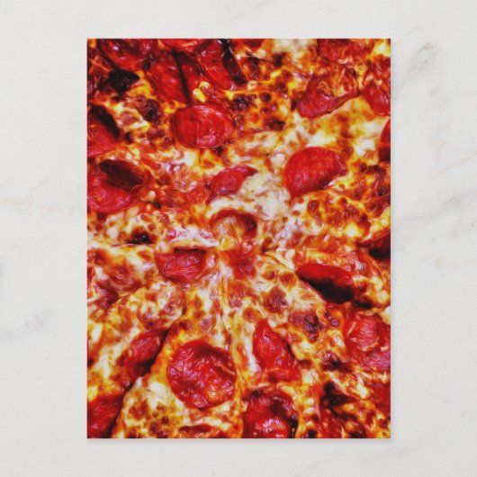 Pizza Painting Postkarte (Vorderseite)